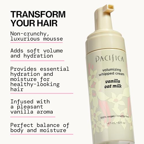 Cabello con mousse define rizos con volumen suave y flexible.