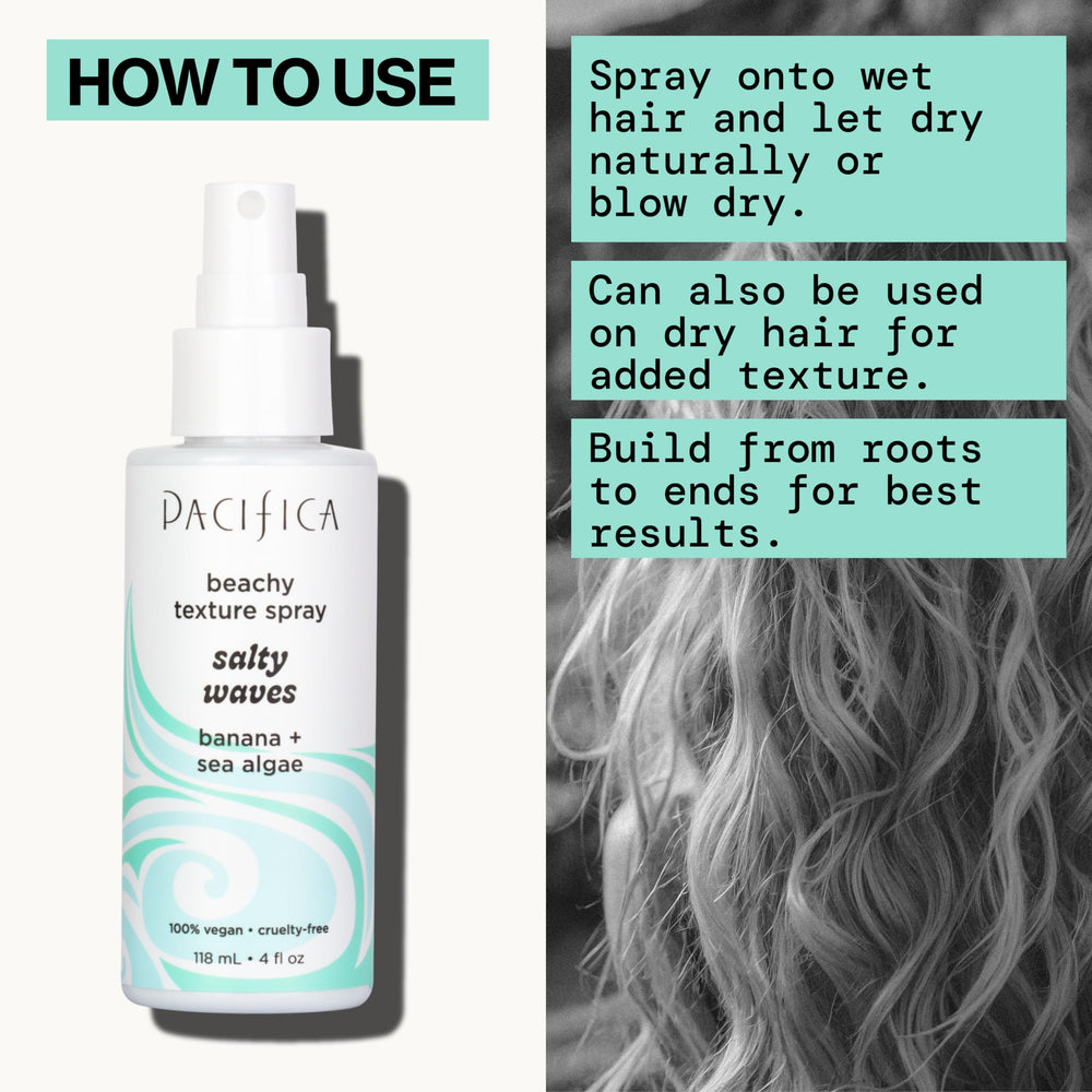 Pacifica texturizante de olas saladas: aroma-coco que recuerda un paraíso costero.