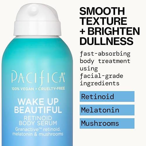 Pacifica Overnight Retinoid Body Treatment bottle highlighting gentle renewal
