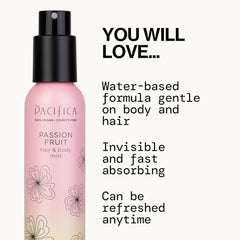 Pacifica Passion Fruit base notes show sandalwood and vanilla warmth