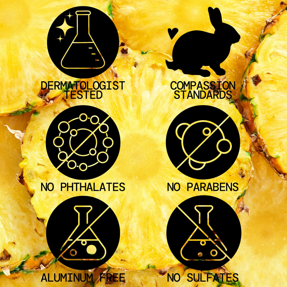 Pacifica Pineapple Curls 3-step kit display illustrating bundle for curl health