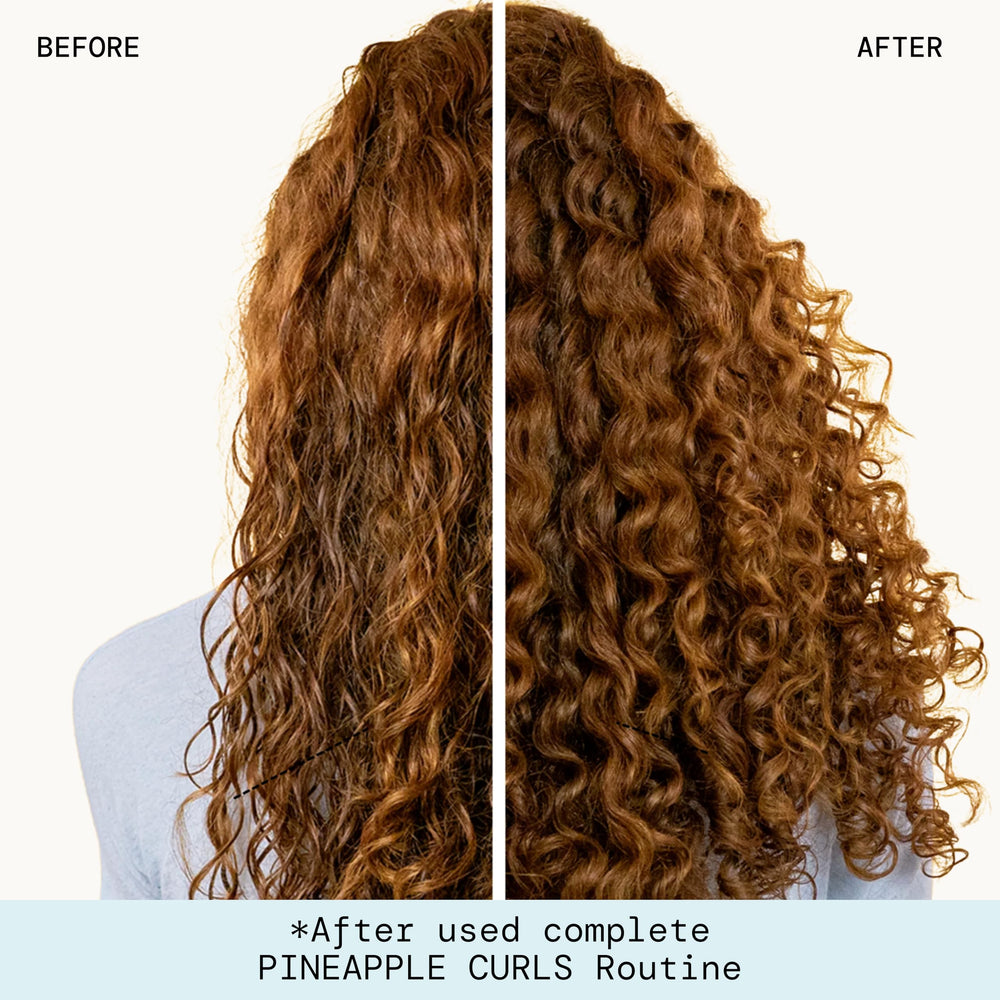 Pacifica Pineapple Curls fórmula ligera sin siliconas ayuda a controlar frizz.