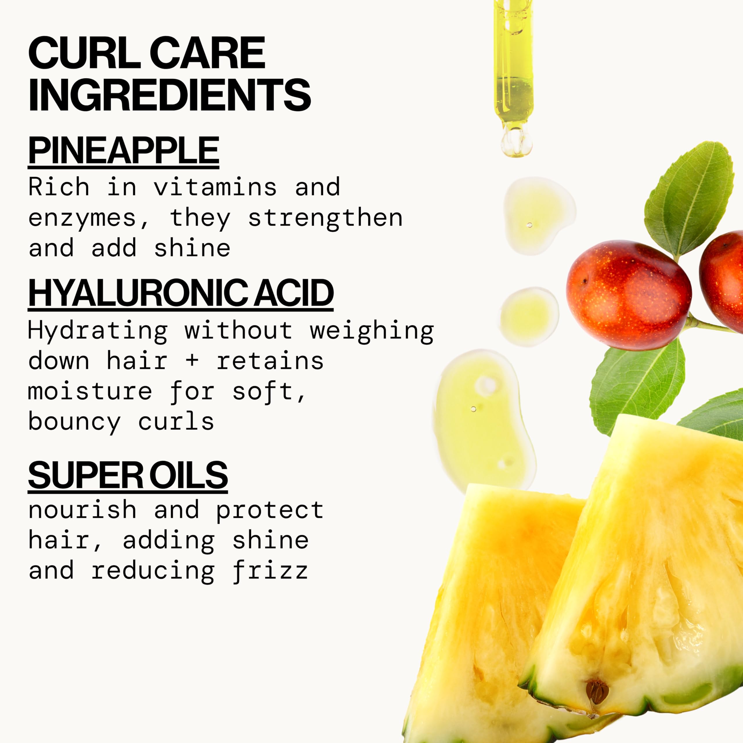 Pacifica Pineapple Curls conditioner on wet hair for detangling.