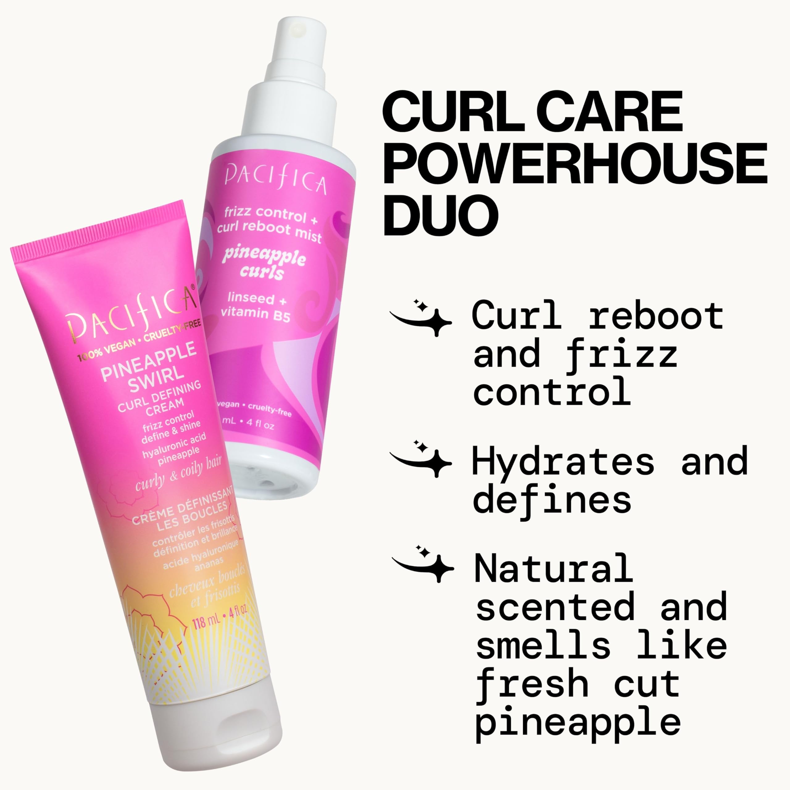 Pacifica Pineapple Swirl safe for color-treated hair with lasting shine.