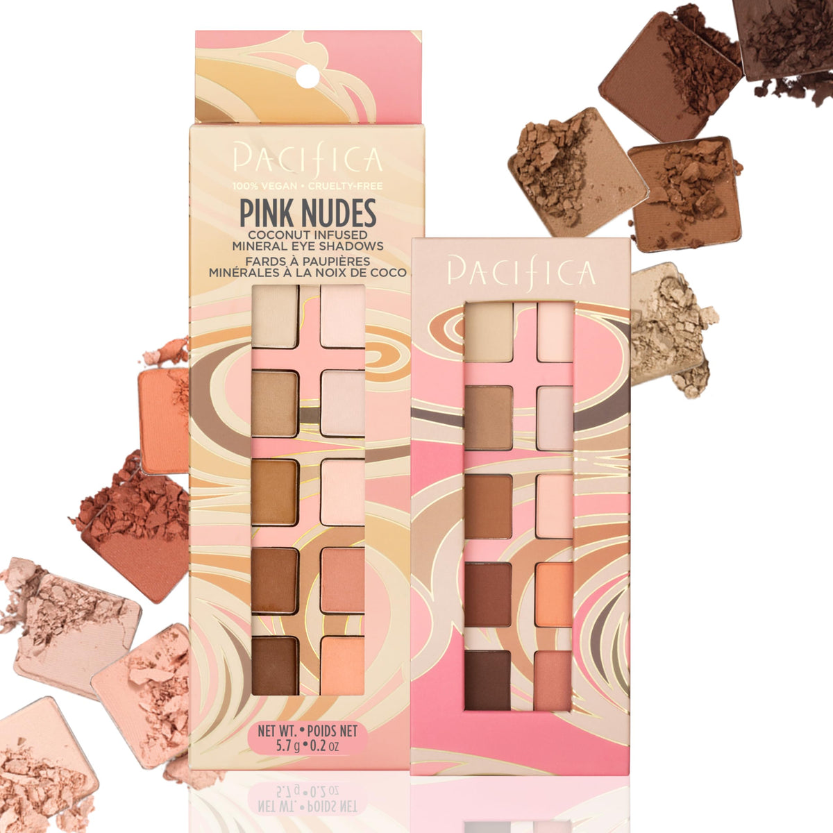 Pacifica: paleta de sombras neutras para maquillaje diario suave