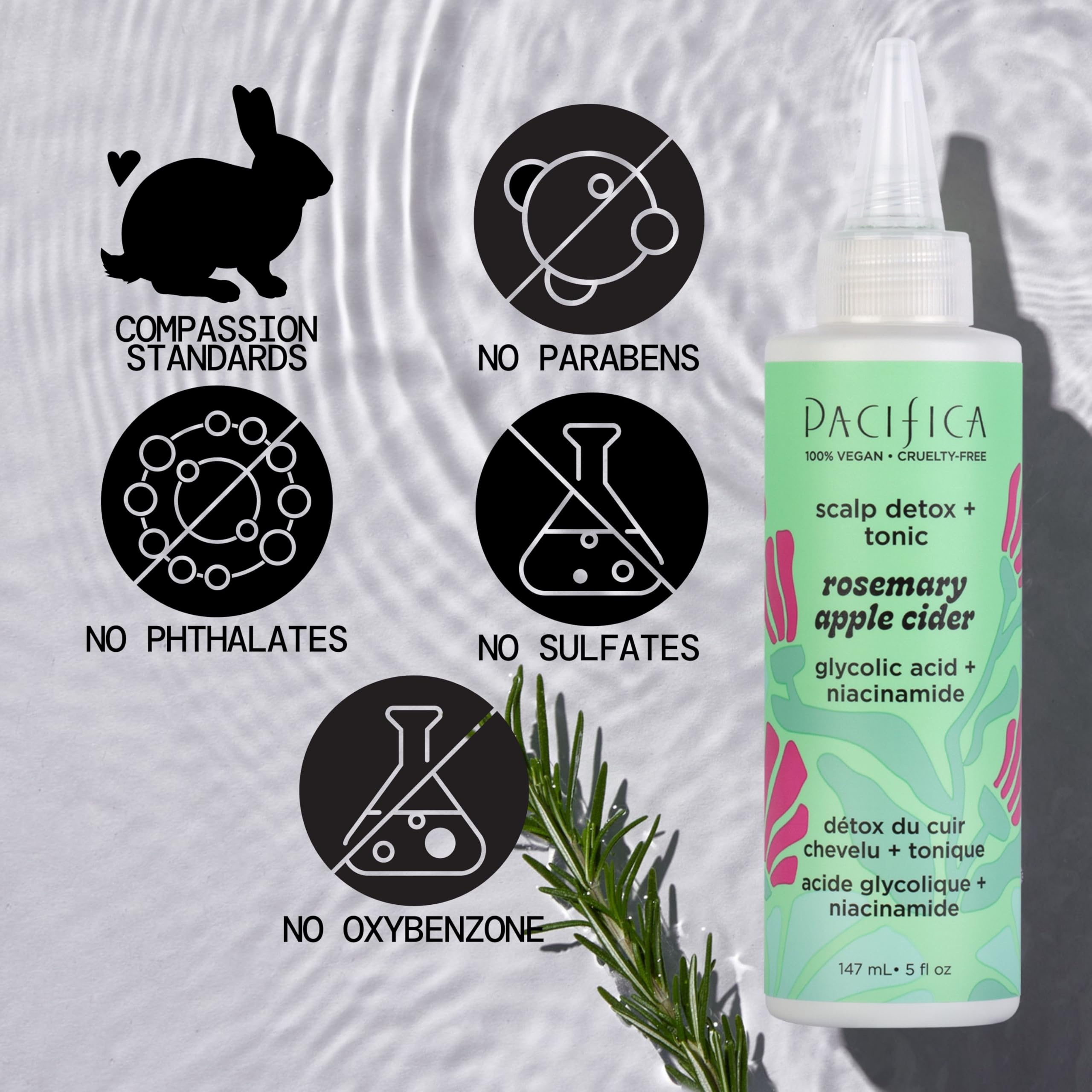 Pacifica Scalp Detox Tonic: romero como ingrediente clave para el bienestar del cuero cabelludo