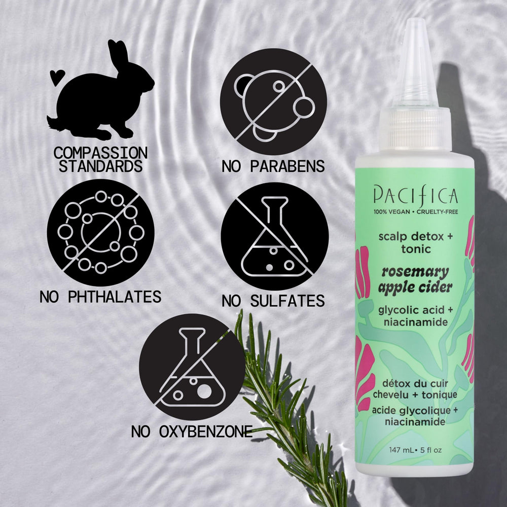 Pacifica Scalp Detox Tonic: romero como ingrediente clave para el bienestar del cuero cabelludo