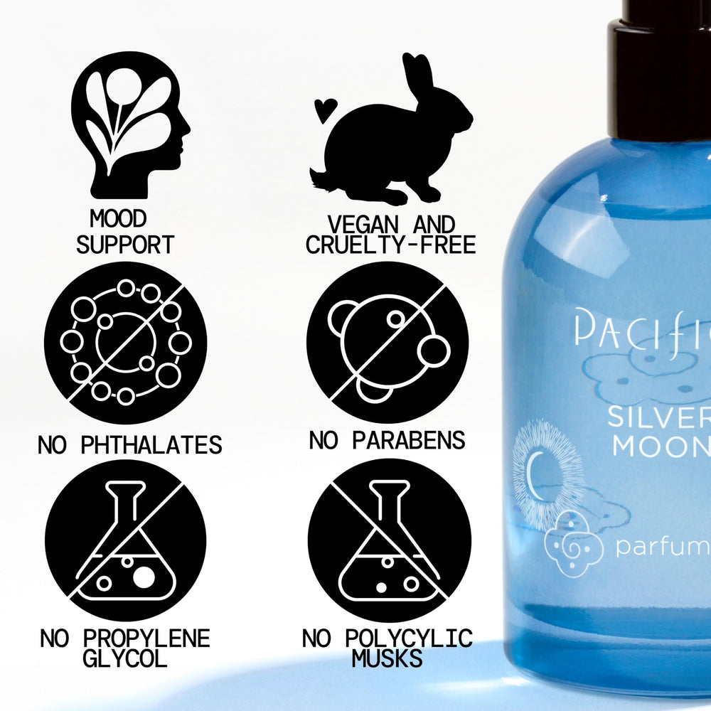 Boxed Pacifica Silver Moon packaging shows eco-friendly design.