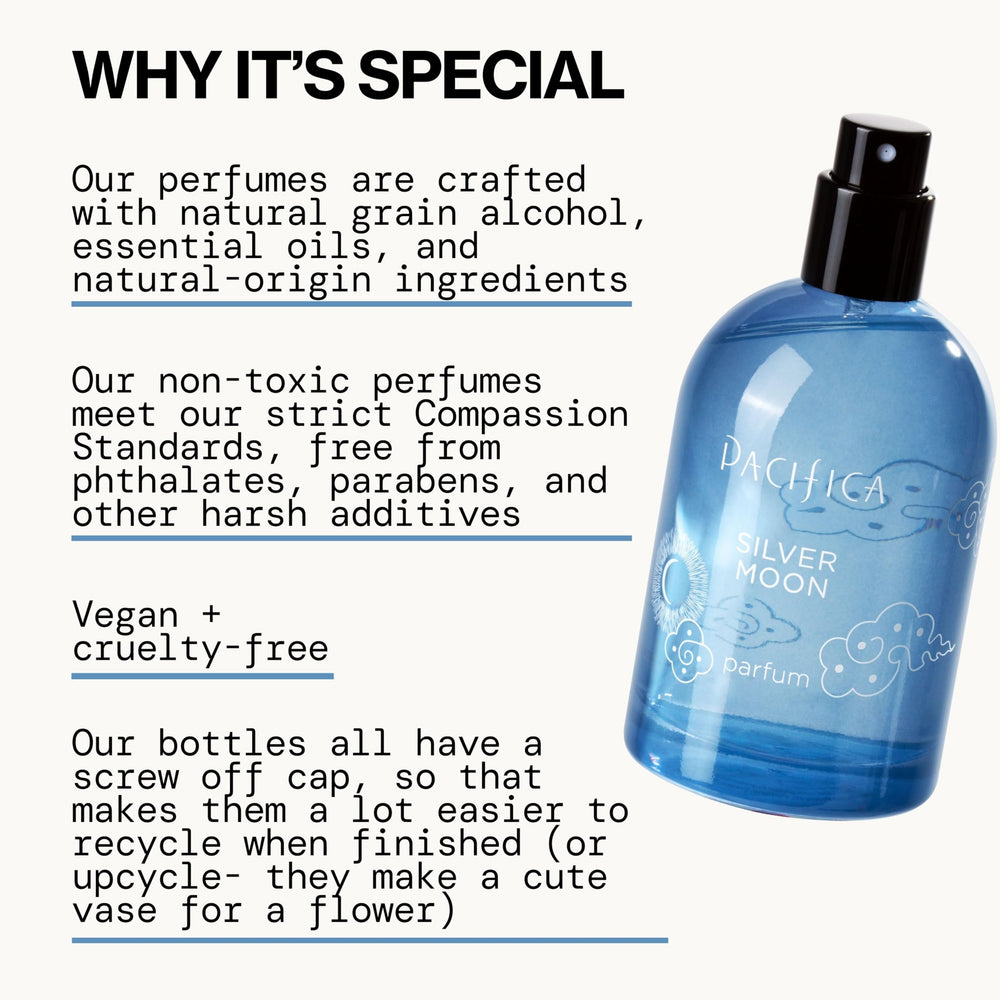 Travel-size Pacifica Silver Moon bottle ready for on-the-go use.