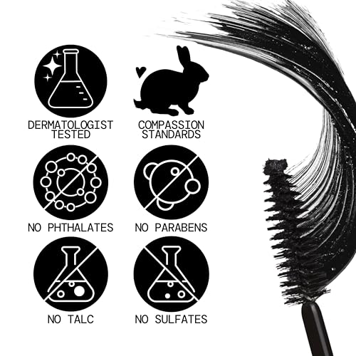 Pestañas definidas y separadas tras la aplicación de Stellar Gaze Mascara.