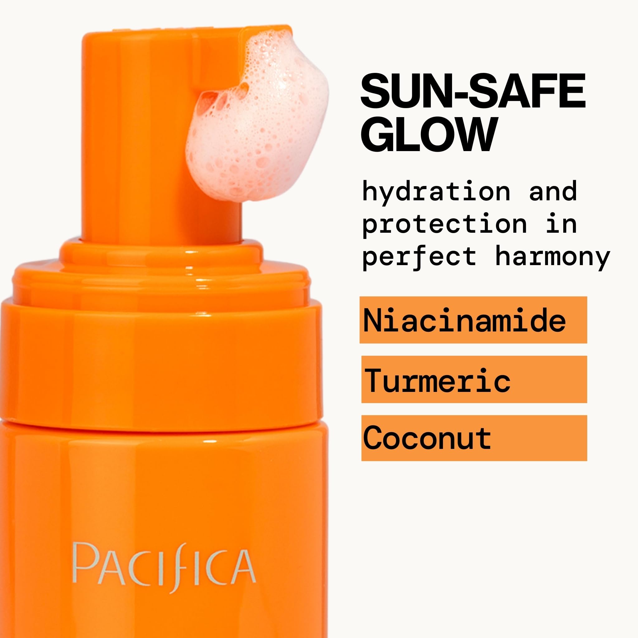 Pacifica Sun Dreams ingredientes veganos y colageno para hidratación.