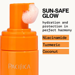 Pacifica Sun Dreams ingredientes veganos y colageno para hidratación.