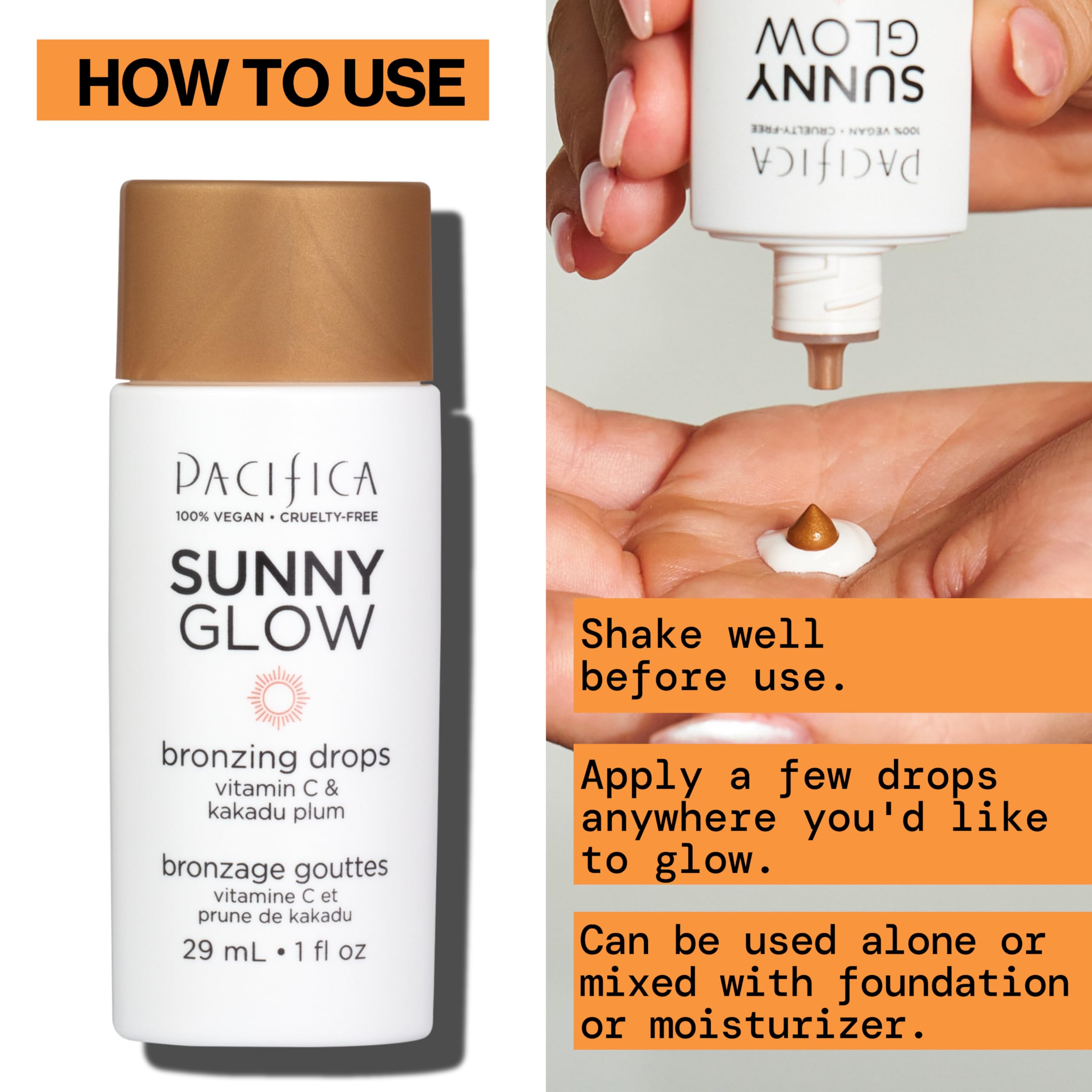 Bronceado en escote y hombros para un look cohesivo.