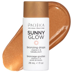 Pacifica Sunny Glow: gotas bronceadoras para rostro con acabado natural.