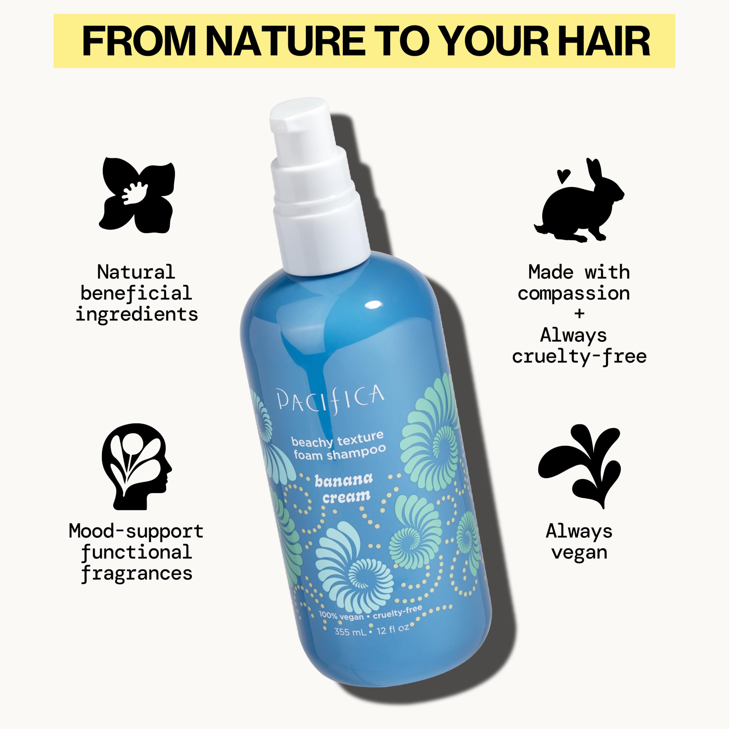Pacifica Vegan Cruelty-Free badge on packaging reinforces clean beauty.