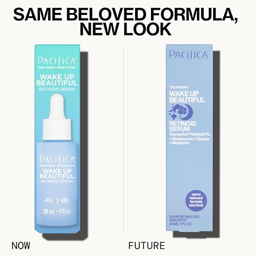Melatonina y quinoa en Pacifica Wake Up Beautiful Serum para reparación nocturna