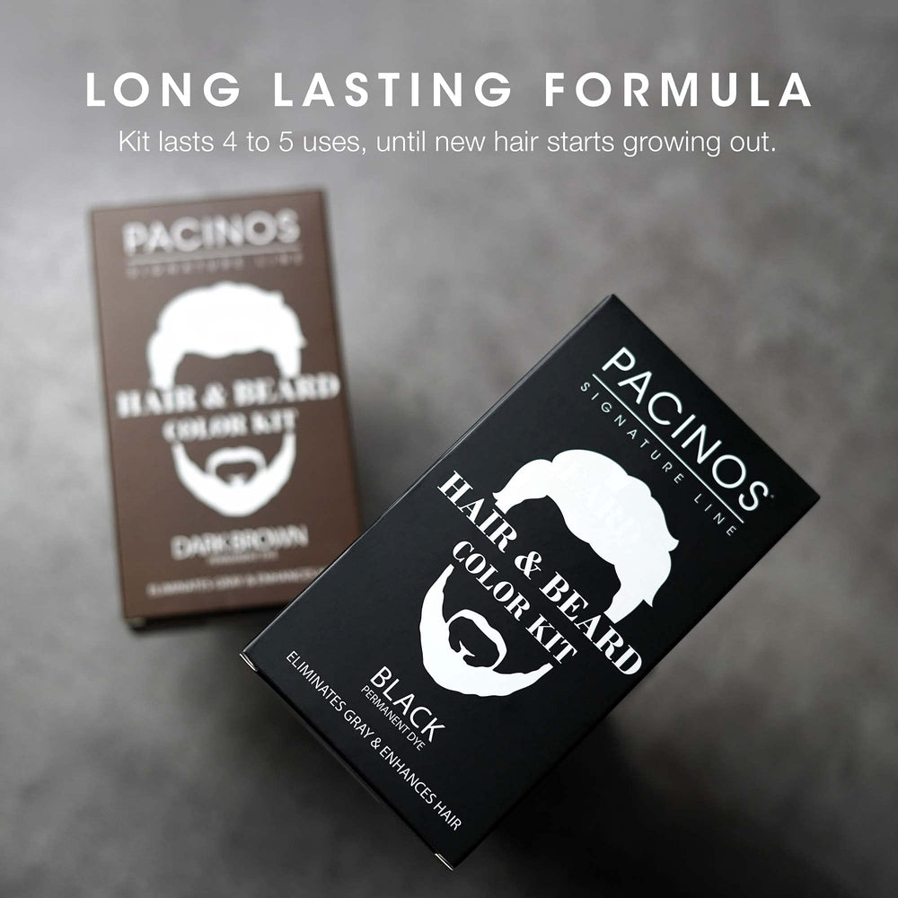 Pacinos color kit packaging showing complete at-home kit