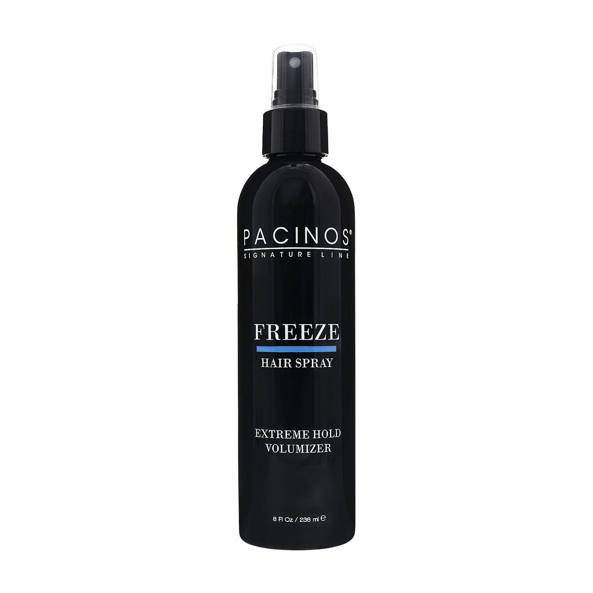 Pacinos Freeze: botella de spray para fijación de larga duración en el peinado.
