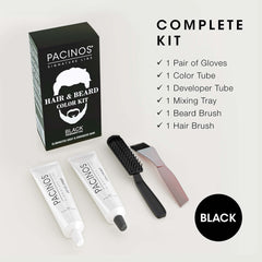 Pacinos color base and developer for even color mix.