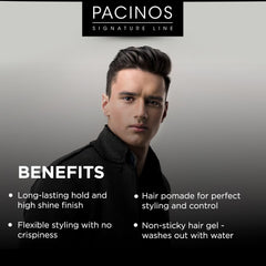 Pacinos SLEEK con brillo alto para un aspecto pulido y profesional.