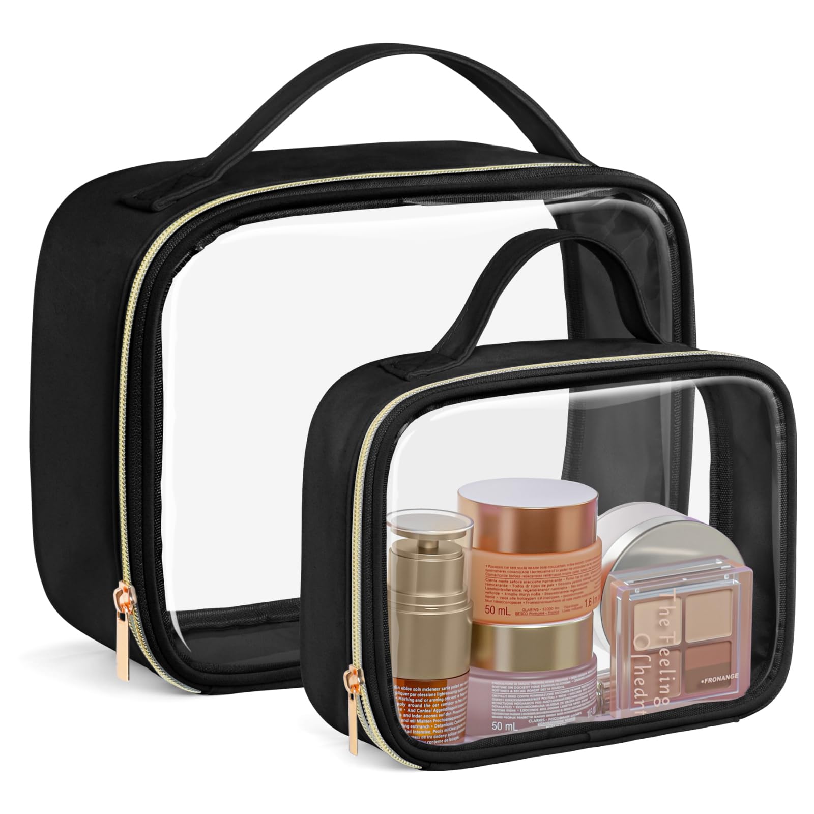 Packism Clear Makeup Bag Medium for TSA-friendly carry-on access.
