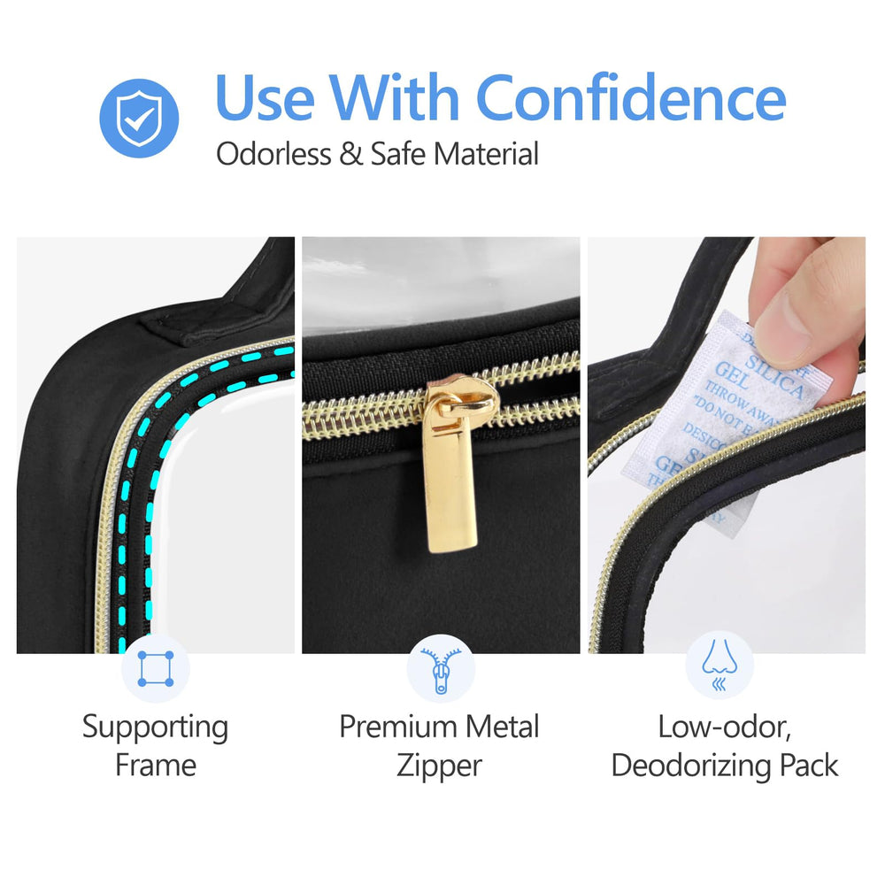 Packism Deodorizing bag inside helps minimize odors between uses.
