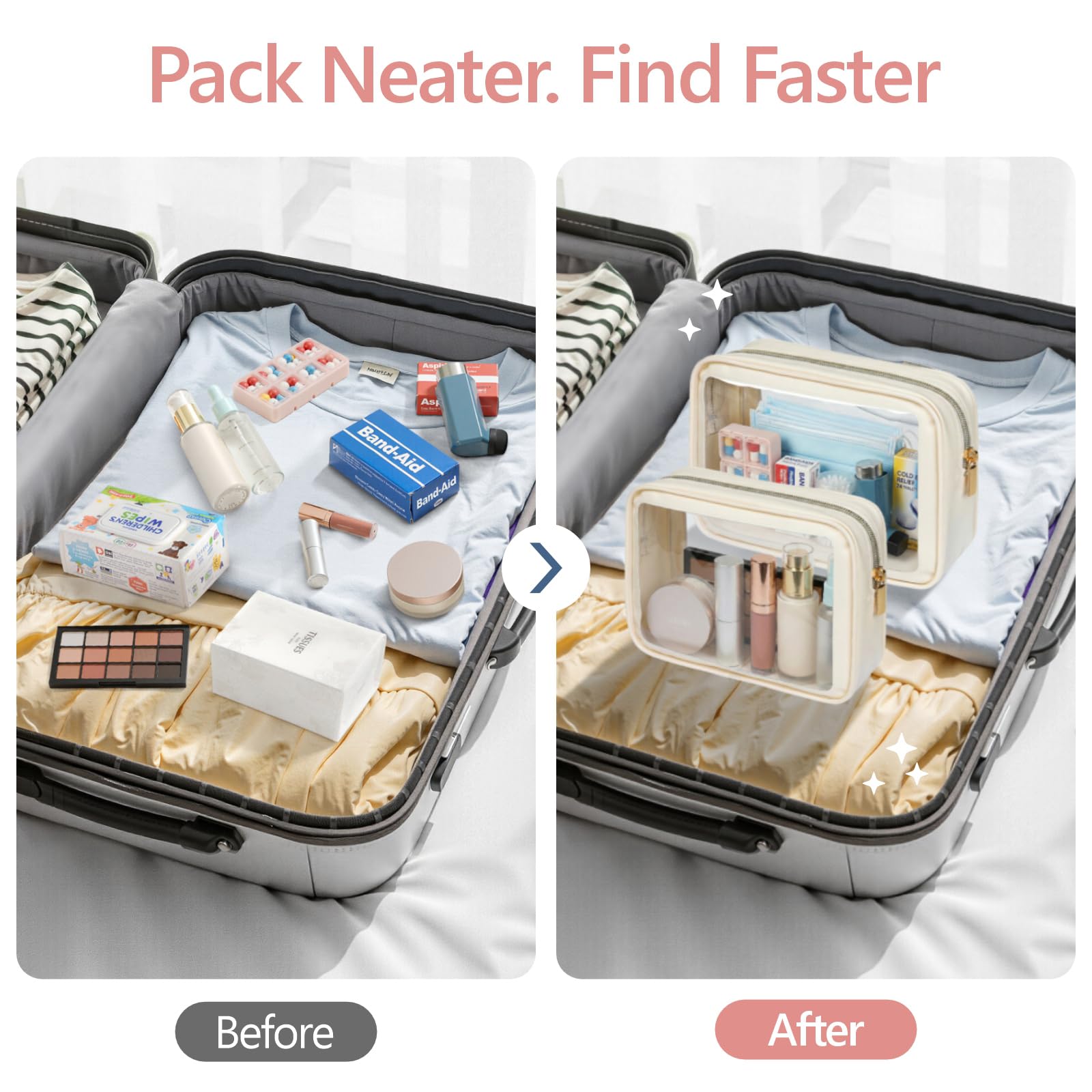 PACKISM luggage-friendly design supports checked luggage and easy packing.