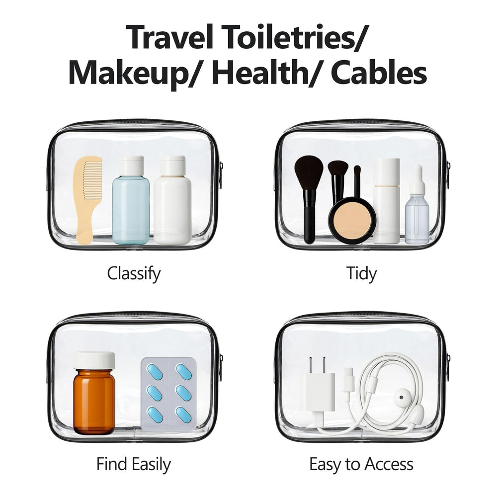 PACKISM reinforced seams minimize leaks while packing cosmetics and small items