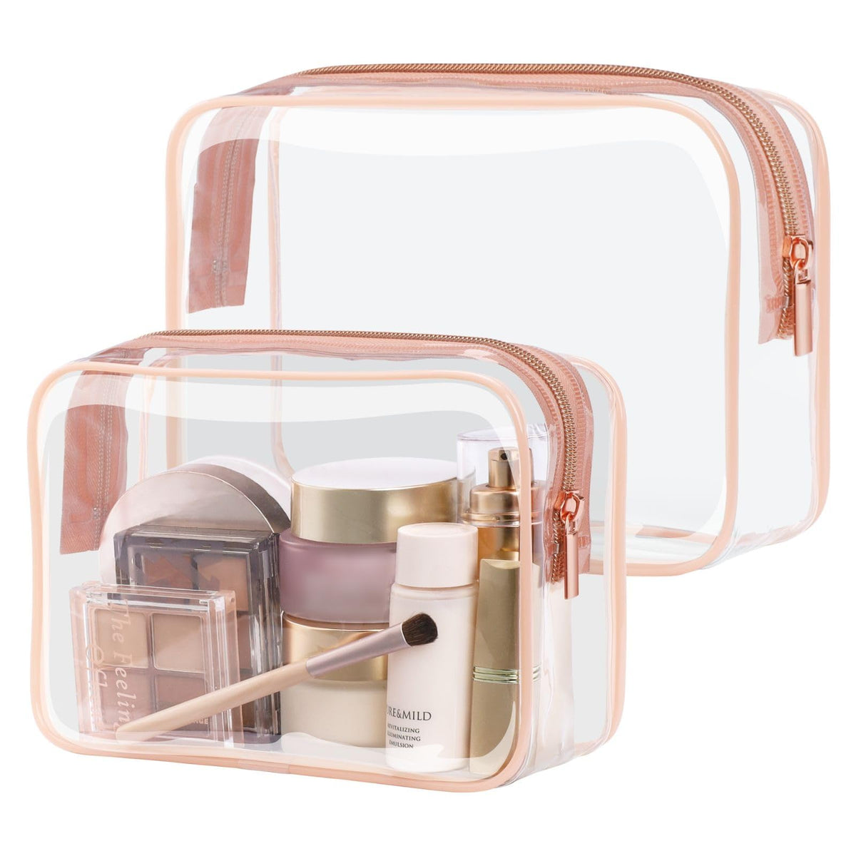 PACKISM clear medium TSA bag for quick security checks