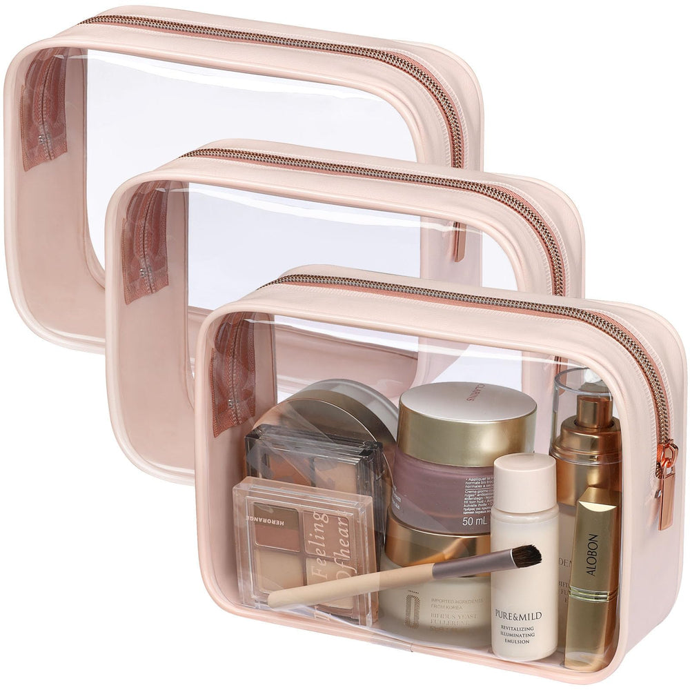 Packism clear toiletry bag shows contents quickly for easy security checks