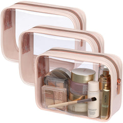 Packism clear toiletry bag shows contents quickly for easy security checks