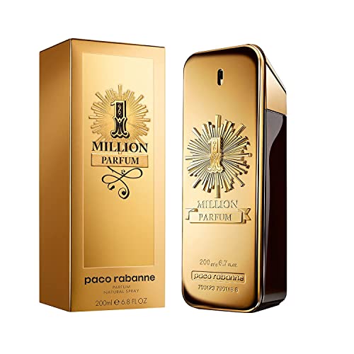 Paco Rabanne 1 Million display shot reinforces masculine luxury.