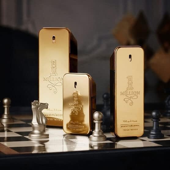 Paco Rabanne 1 Million golden packaging signals premium fragrance experience