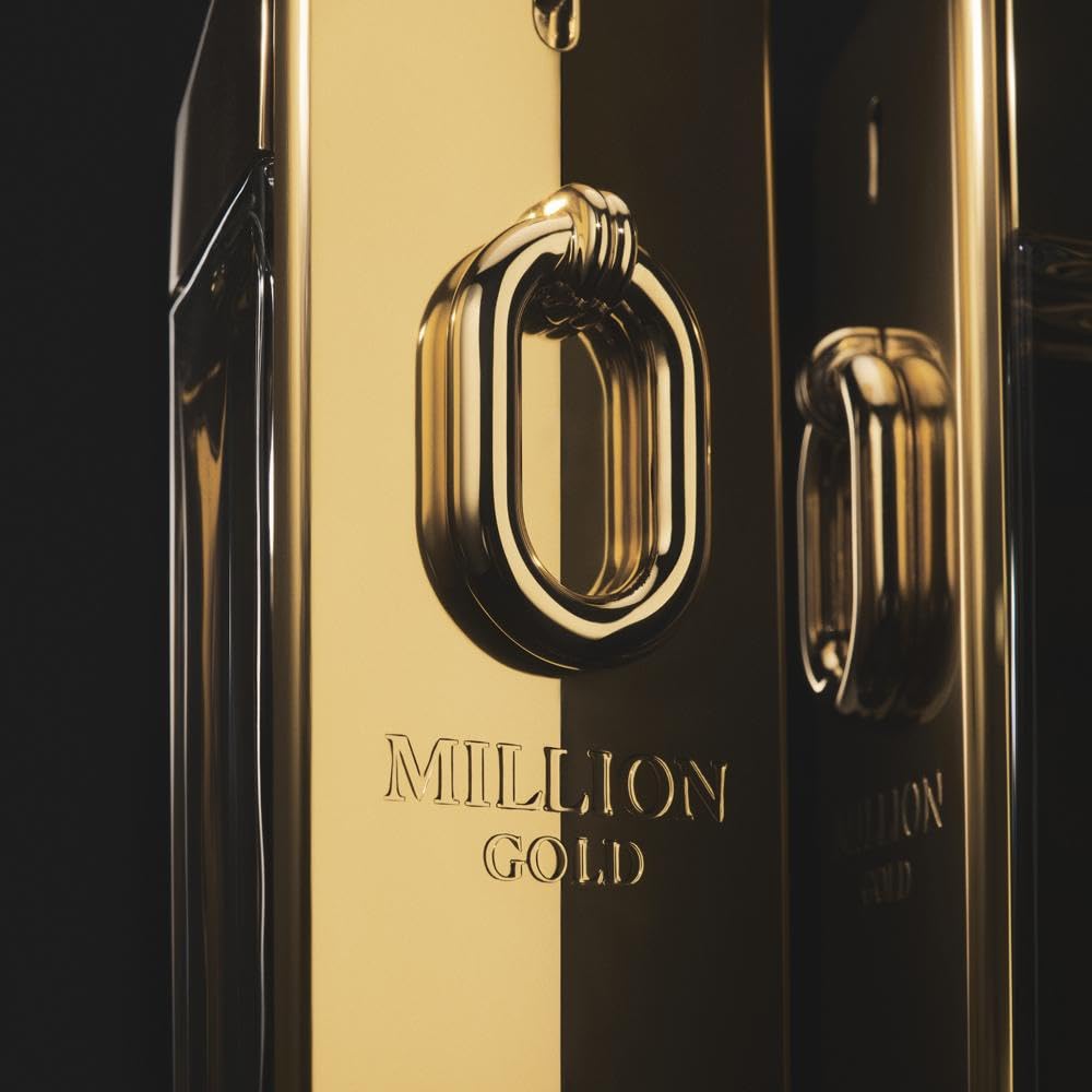 Rabanne Million Gold Intense gift-ready box and ribbon suggest premium gifting.