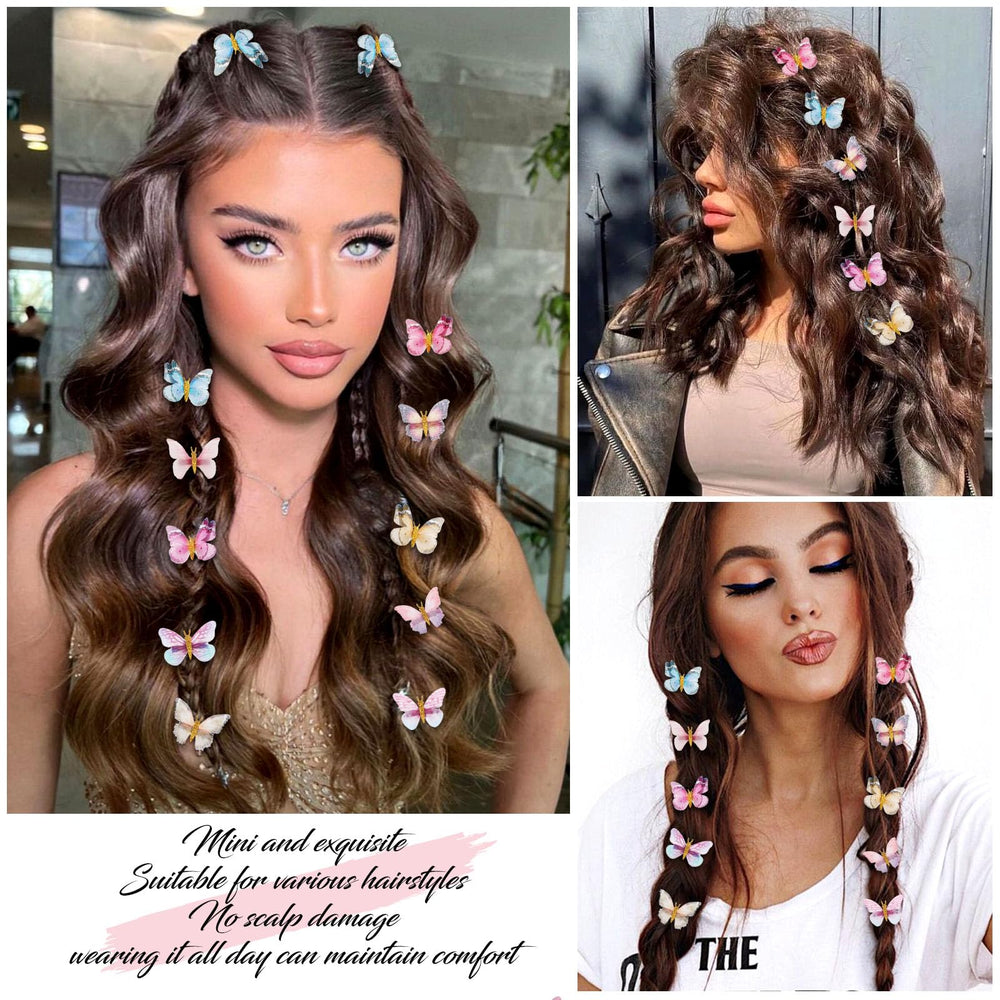Paderison butterfly clip worn on braid for colorful definition.