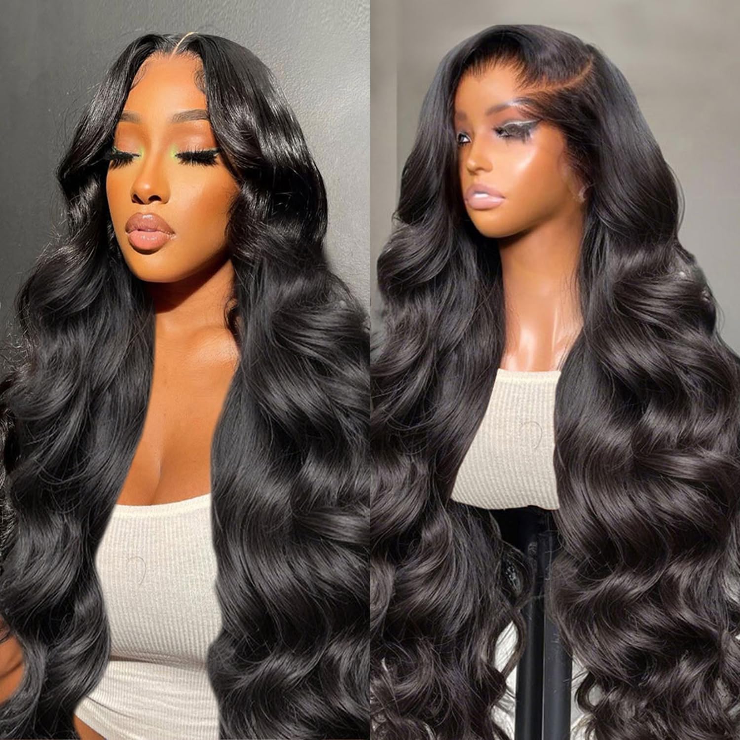 Padise 30 inch body wave lace front wig with baby hair for natural look