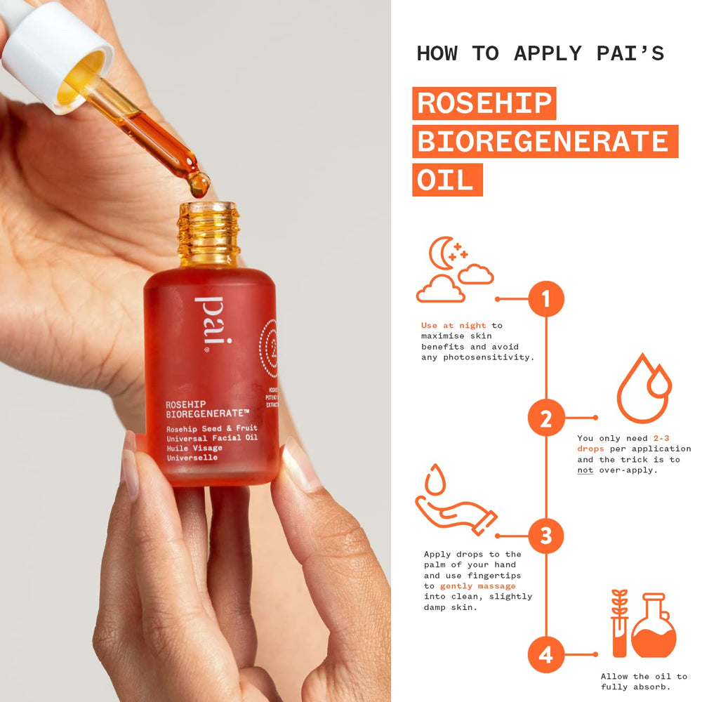 Pai Skincare Rosehip oil features omega-3-6-9 ingredients
