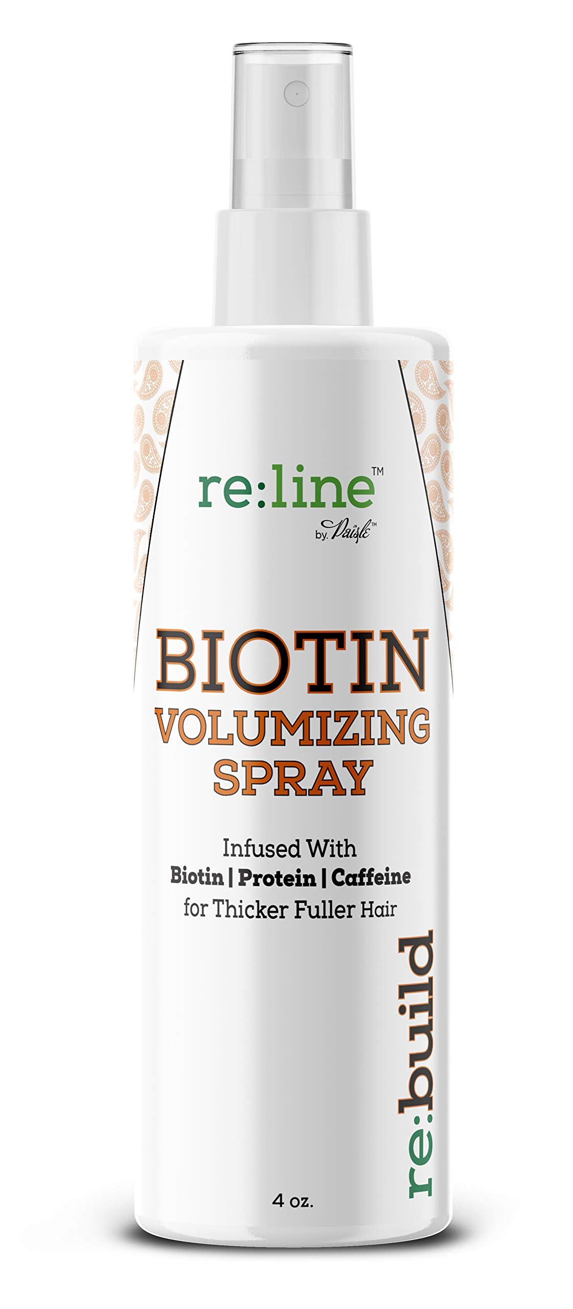 Paisle Botanics Biotin Volumizing Spray, aplicación capilar que nutre y da cuerpo.