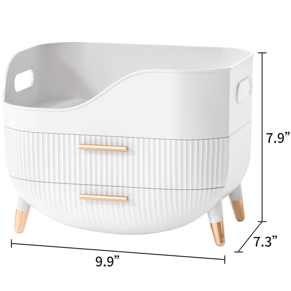 Pajiriona organizer with non-slip base and sturdy handle keeps items steady.