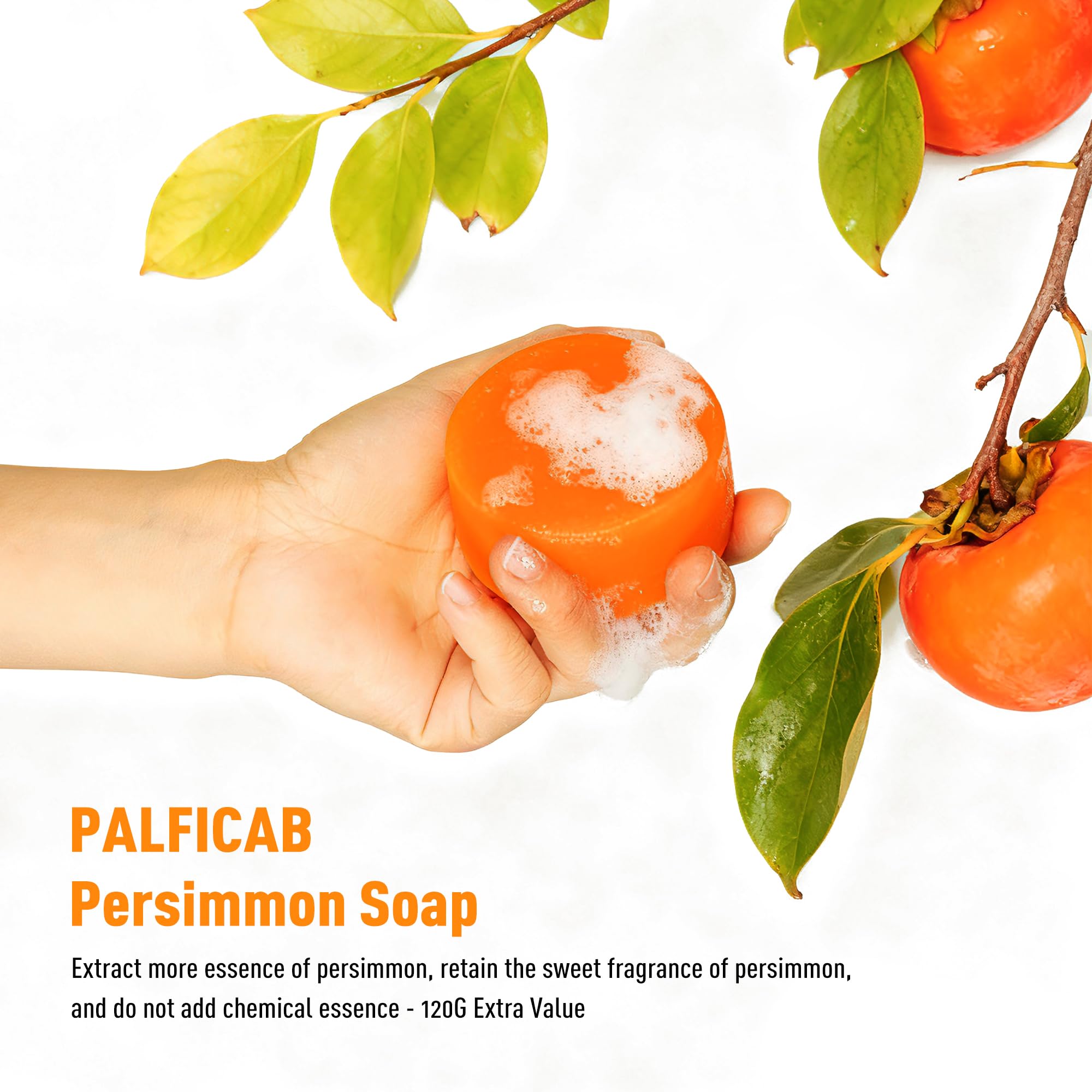 Palficab textura natural persimón: cuidado suave que limpia la piel.