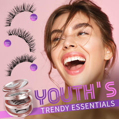 Palimainy wispy-style magnetic lashes with fluttery edges for evening glam