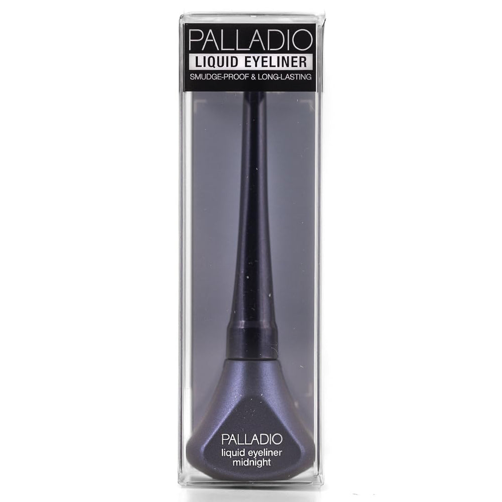 Presentación elegante de Palladio con delineador y aplicador de fieltro.