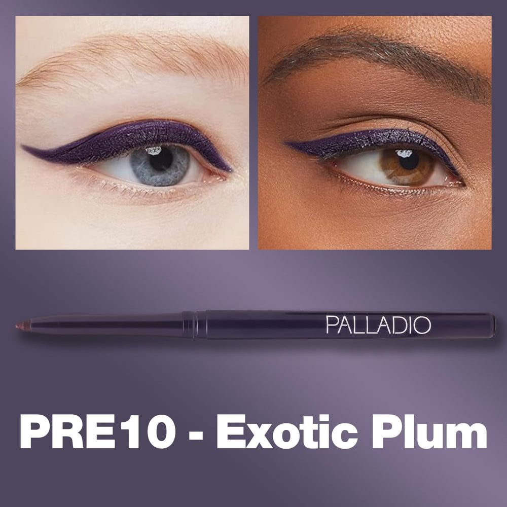 Delineador Palladio retráctil, aplicación cremosa para deslizamiento suave