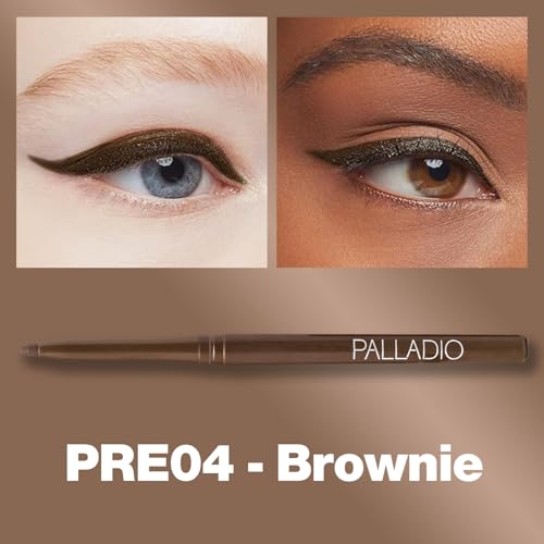 Palladio delineador retráctil con pigmentación intensa en tono brownie.
