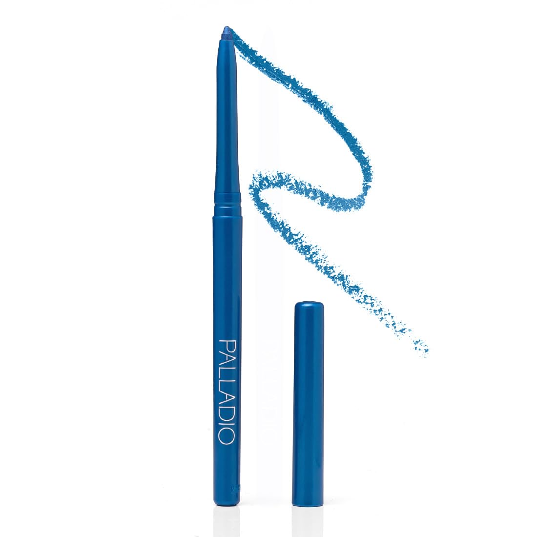Palladio delineador retráctil resistente al agua en Azul Océano para delineado duradero.