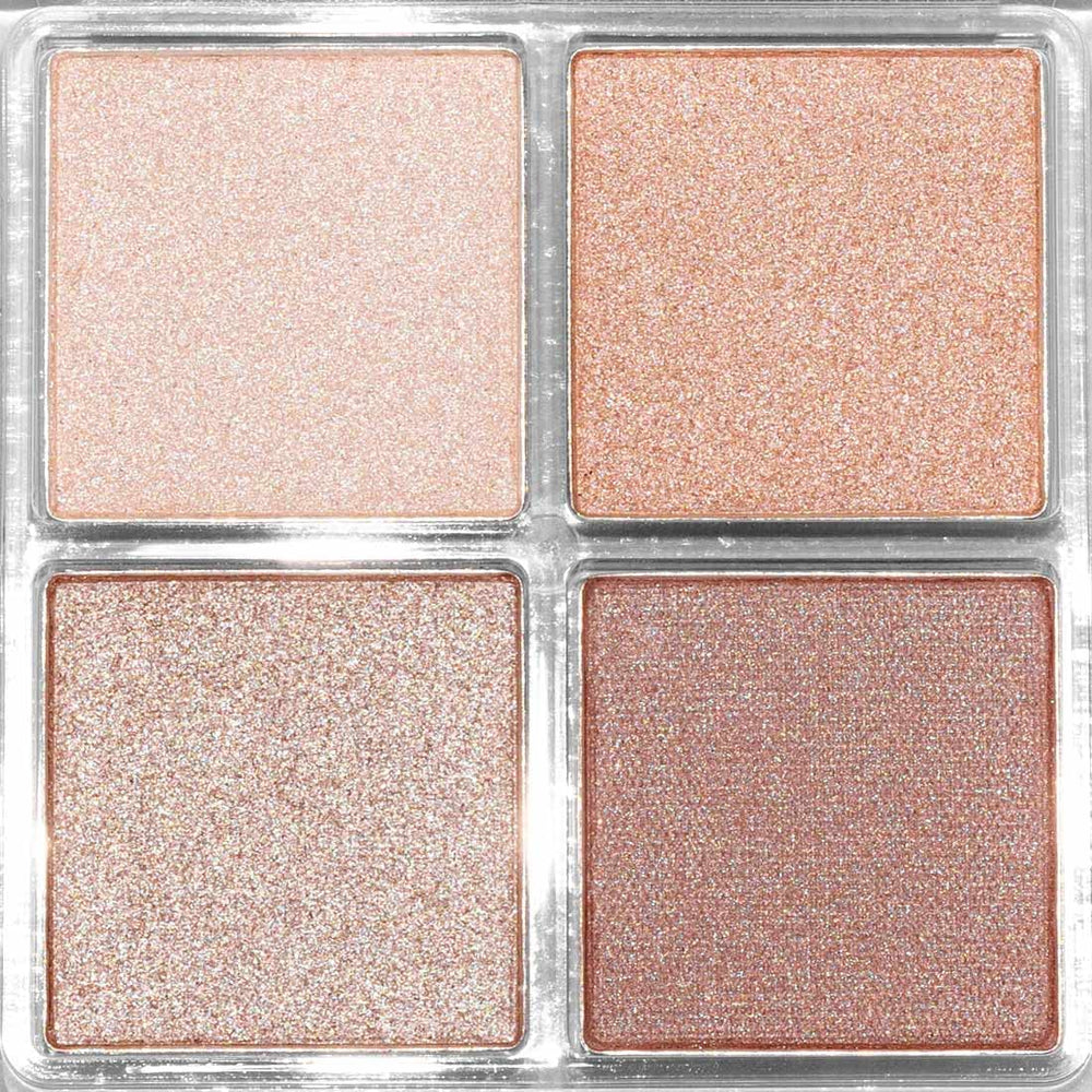 Palladio Eyeshadow Quad: sombras mate para definición precisa.