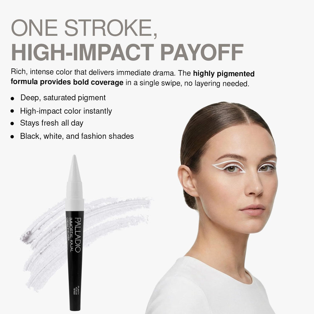 Palladio Immortal Kajal crea un efecto smoky suave.