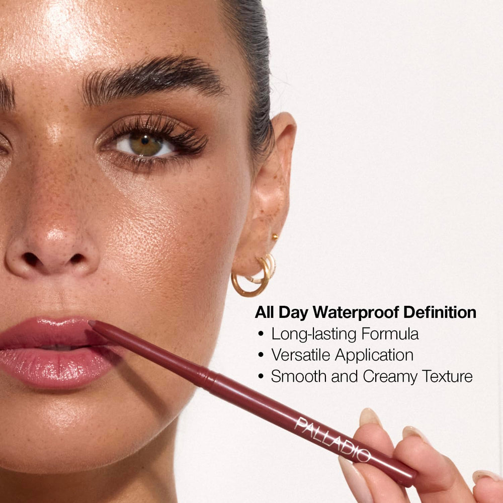 Palladio delineador labios con Aloe Vera y manzanilla para labios hidratados