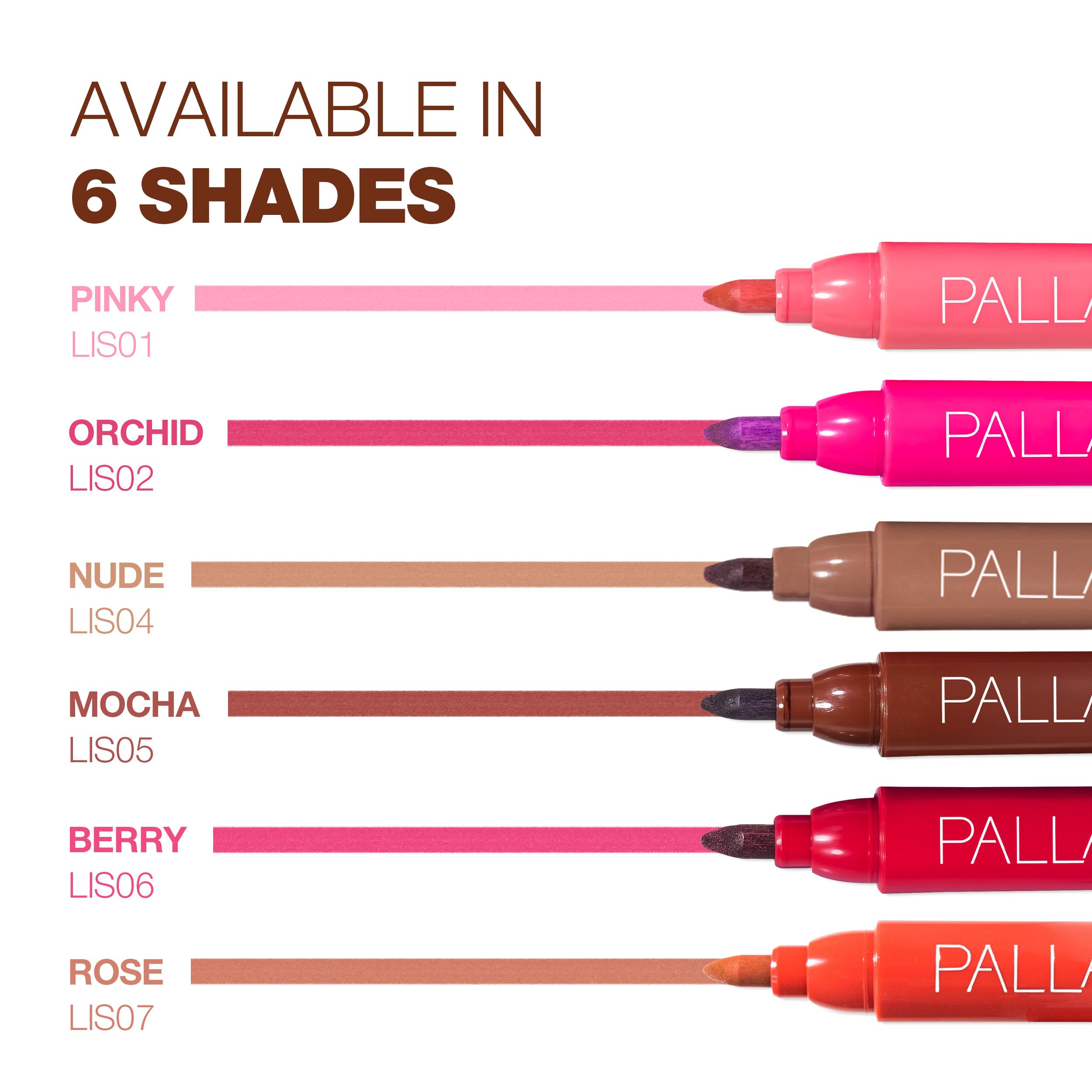 Palladio Lip Stain Rosa: cobertura de larga duración para eventos