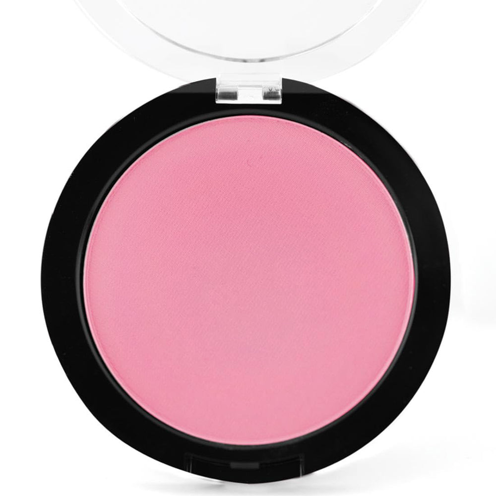 Palladio Rubor Mate Rosa Frambuesa, aplicación suave con brocha para un look natural.